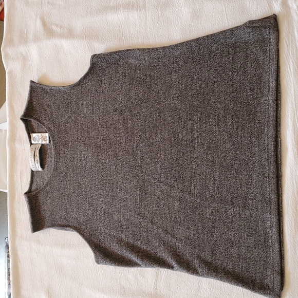 Pursuits Ltd 100% Extra Fine Merino Grey Wool Sleeveless Sz. M Tank Sweater - Picture 1 of 10